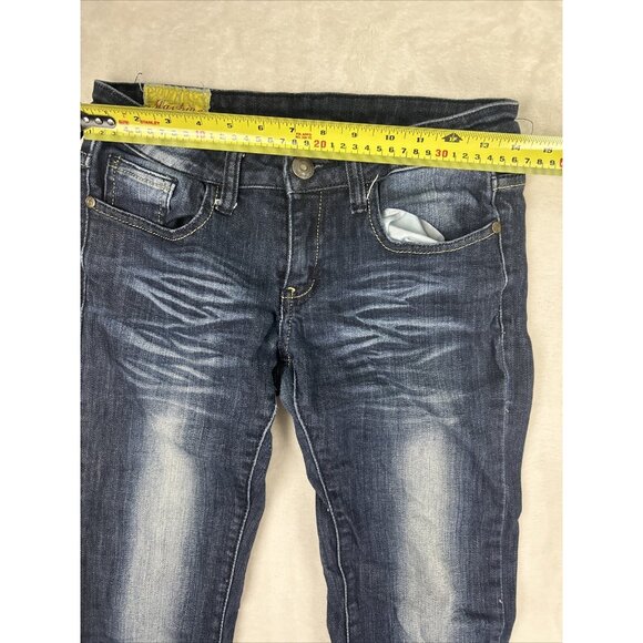 Machine Nouvelle Mode Women’s Jeans Size US 29 / 7 Dark Wash Blue Skinny - Picture 6 of 11